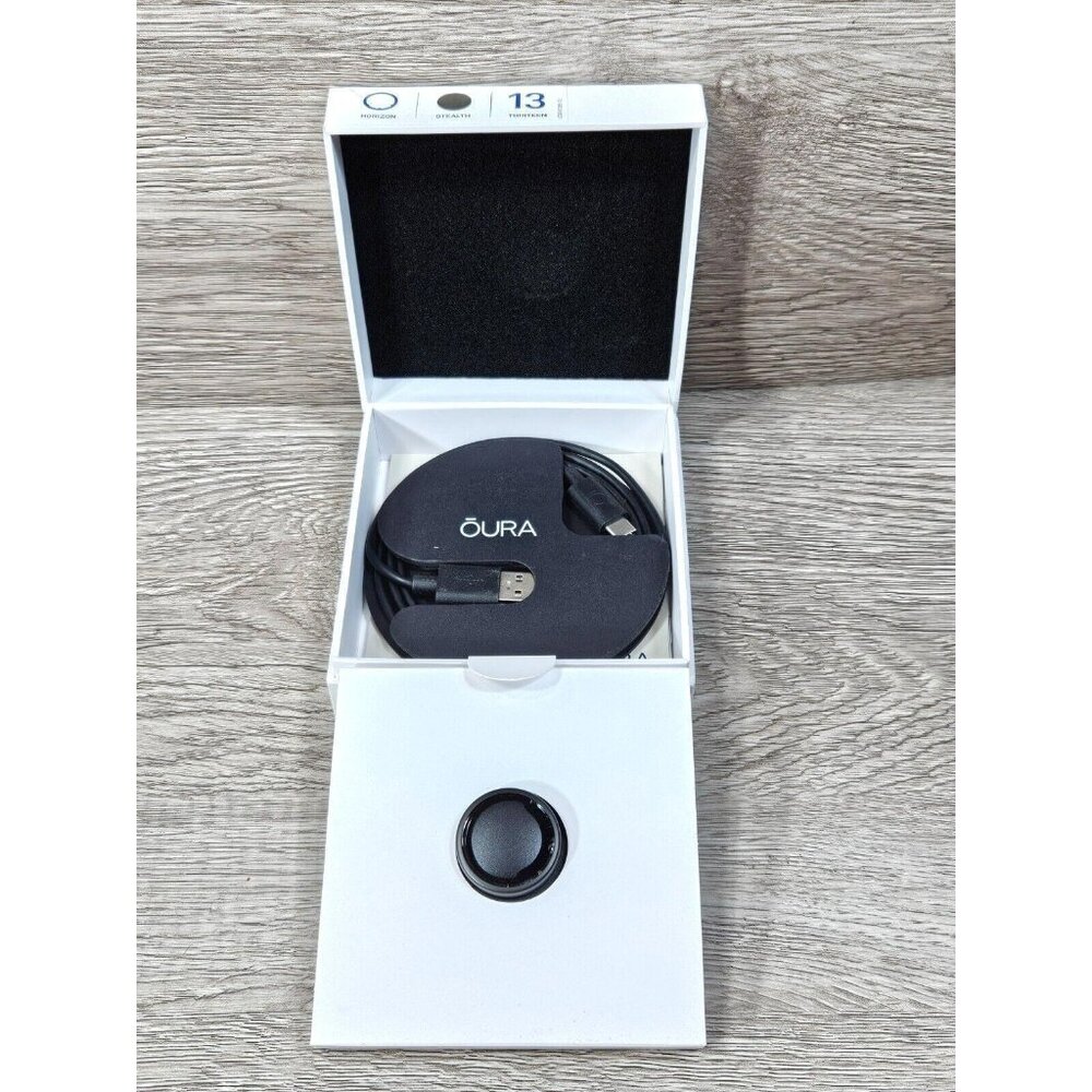Oura Ring Gen3 Horizon Size 13 Stealth Sleep Tracking Heart Rate Fitnesss Track